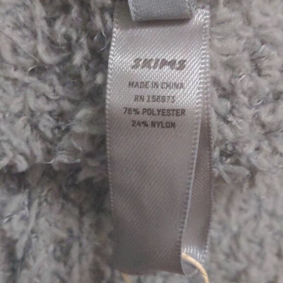 Skims Cozy Knit Jogger Smoke Gray Knit Loungewear Boucle S/M - Picture 6 of 10